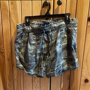 Architect Gray Cargo Shorts with Camouflage Pattern